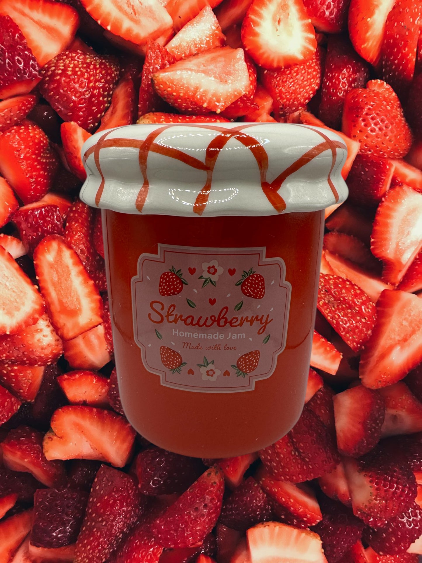 Brûleur Pot de Confiture Fraise
