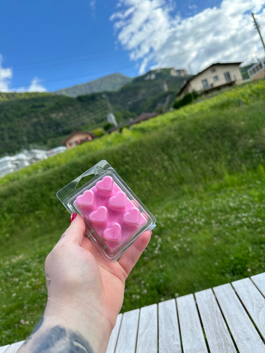 Fondants parfumés odeur rose vanillée